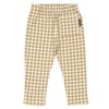 ベビー服 女の子 ストレッチ ギンガムチェック柄ロングパンツ ベージュ(51) 背面