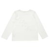 ベビー服 女の子 綿100％音符お花ロゴ刺繍Ｔシャツ オフホワイト(11) 背面
