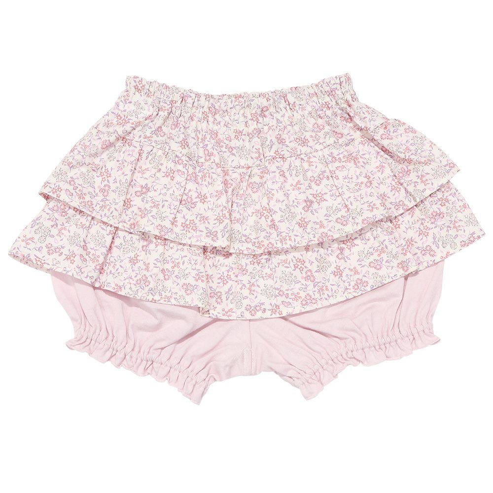 綿100％小花柄フリルかぼちゃパンツ｜ベビー・子供服 通販 moononnon
