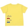 ベビー服 男の子 子ども服 こども キッズ 綿100％ 電車 ワッペン 乗り物 プリント イエロー(04) 背面