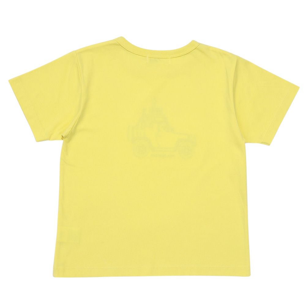 ベビー服 男の子 子ども服 こども キッズ綿100％ 動物 アニマル 車 くるま刺繍 サファリパーク イエロー(04) 背面