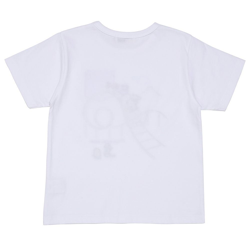 ベビー服 男の子 綿100％ 遊園地 恐竜刺繍 Tシャツ オフホワイト(11) 背面