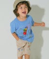 ベビー服 男の子 綿100％ 遊園地 恐竜刺繍 Tシャツ ブルー(61) モデル画像4