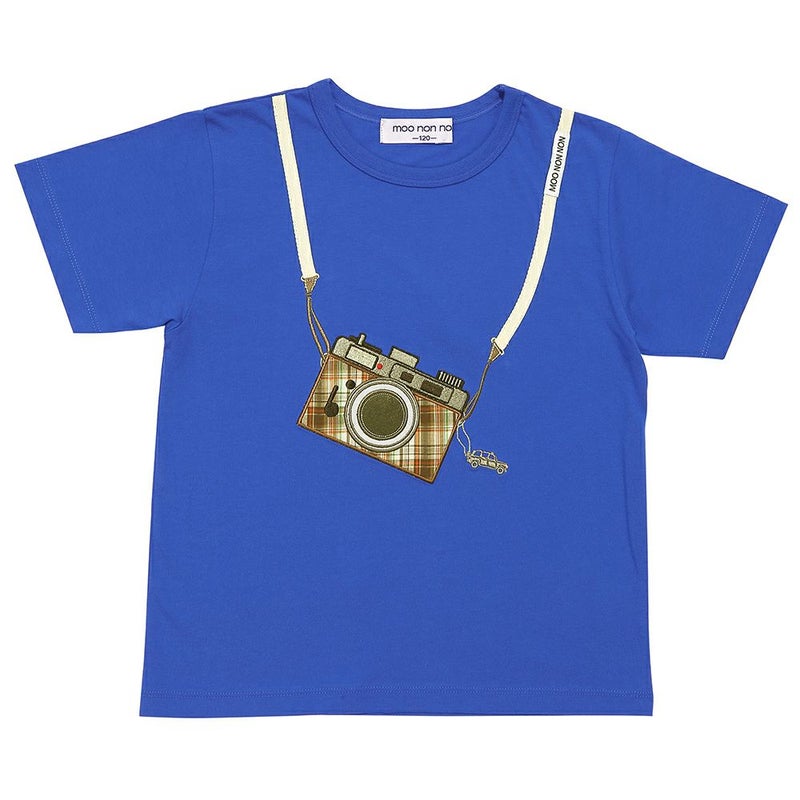 綿100％飛行機プリントTシャツ