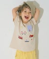 ベビー服 男の子 綿100％ はたらく車  レスキュー隊刺繍Tシャツ ベージュ(51) モデル画像1