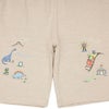 ベビー服 男の子 子ども服 こども キッズ 綿100％ 恐竜 遊園地 プリント ウエストゴム ポケット ベージュ(51) デザインポイント1