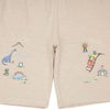ベビー服 男の子 子ども服 こども キッズ 綿100％ 恐竜 遊園地 プリント ウエストゴム ポケット ベージュ(51) デザインポイント1