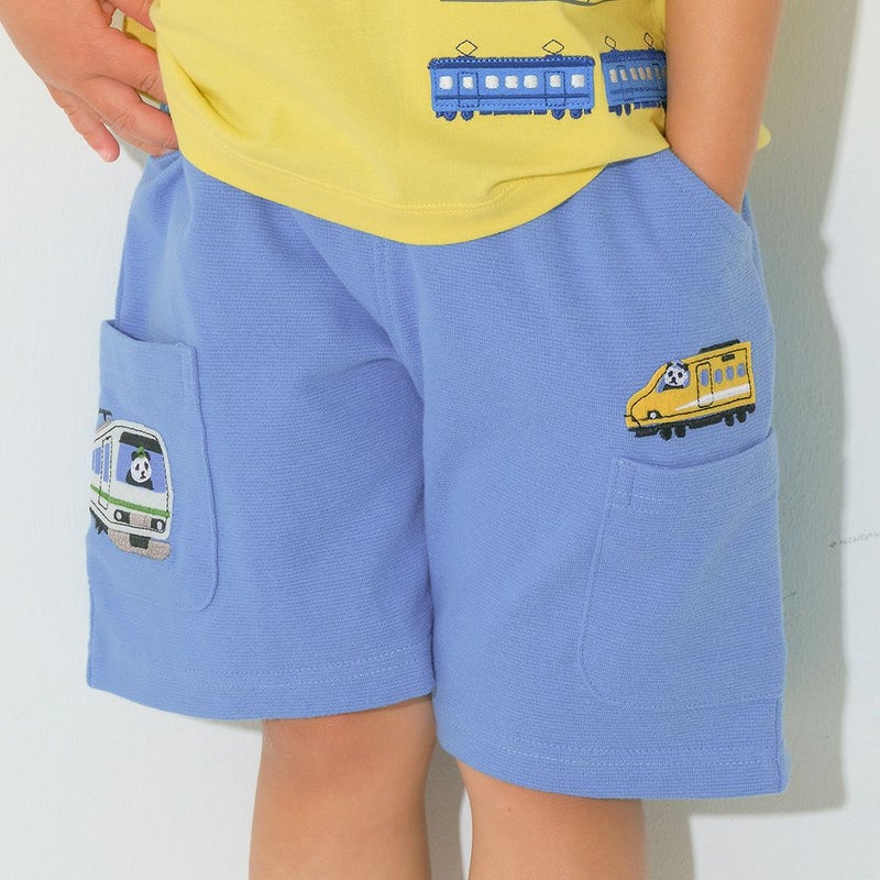 ベビー服 男の子 子ども服 こども キッズ パンダ 電車 乗り物刺? ストレッチ ウエストゴム ポケット