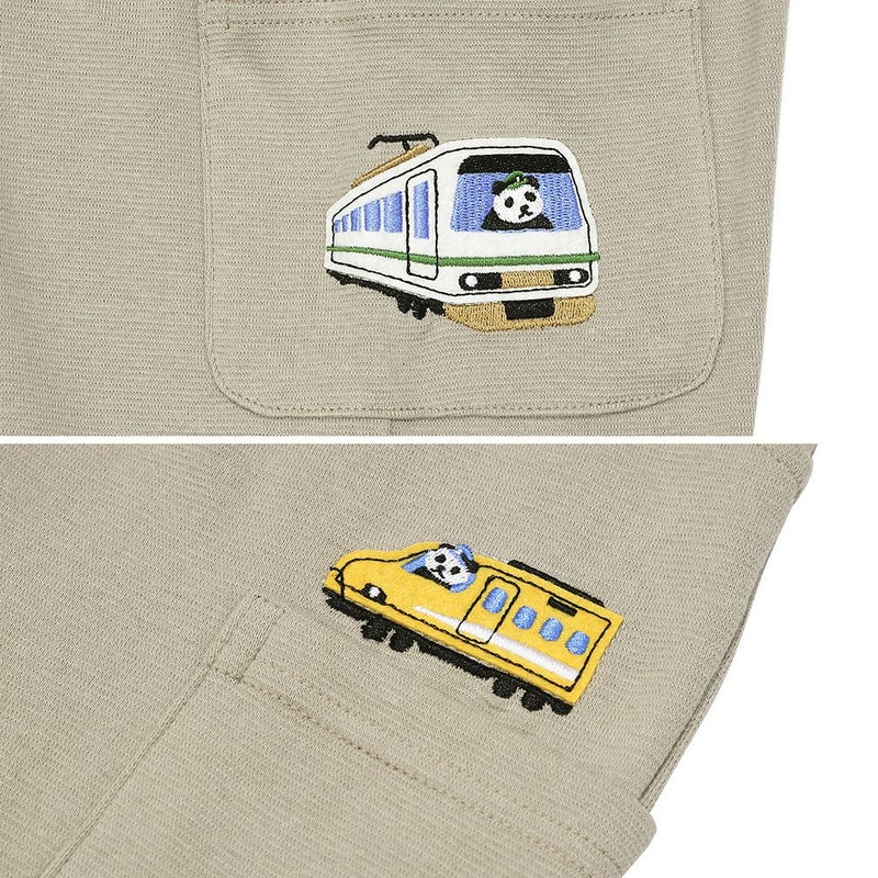 綿100％ストライプ柄ヒッコリーパンツ