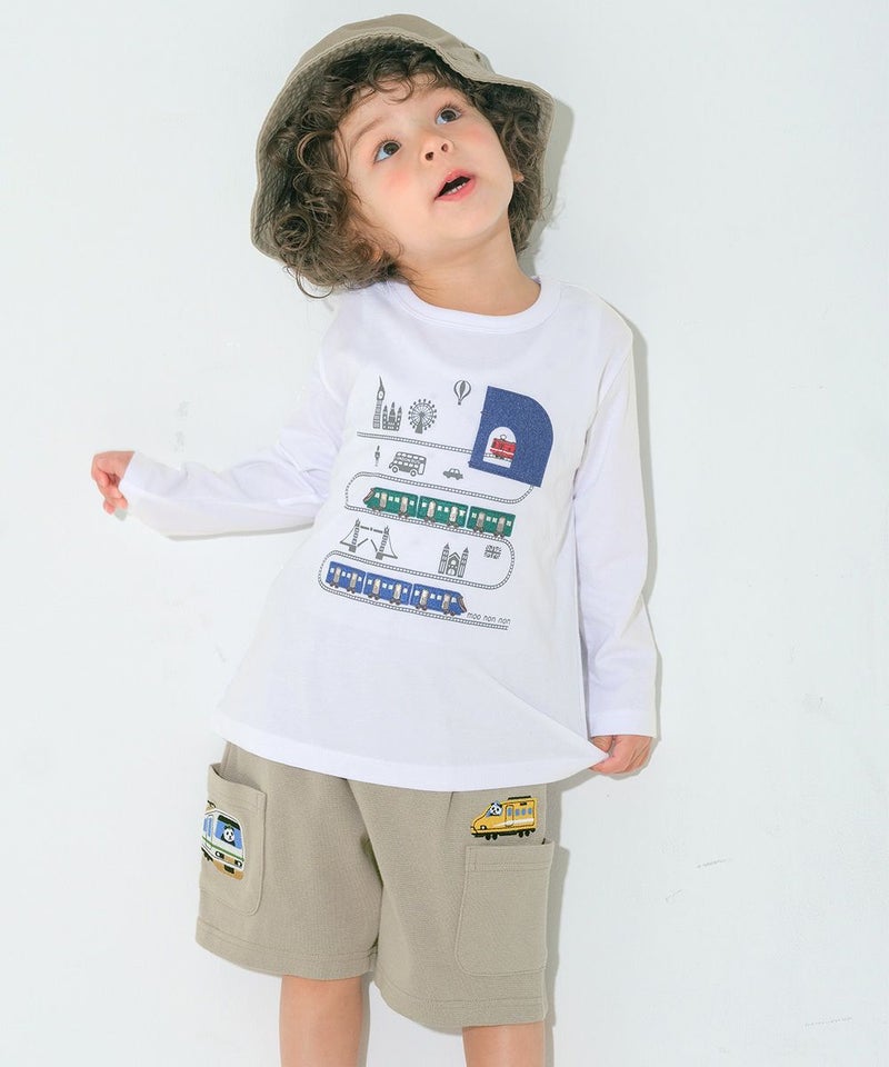 チェック柄10分丈パンツ