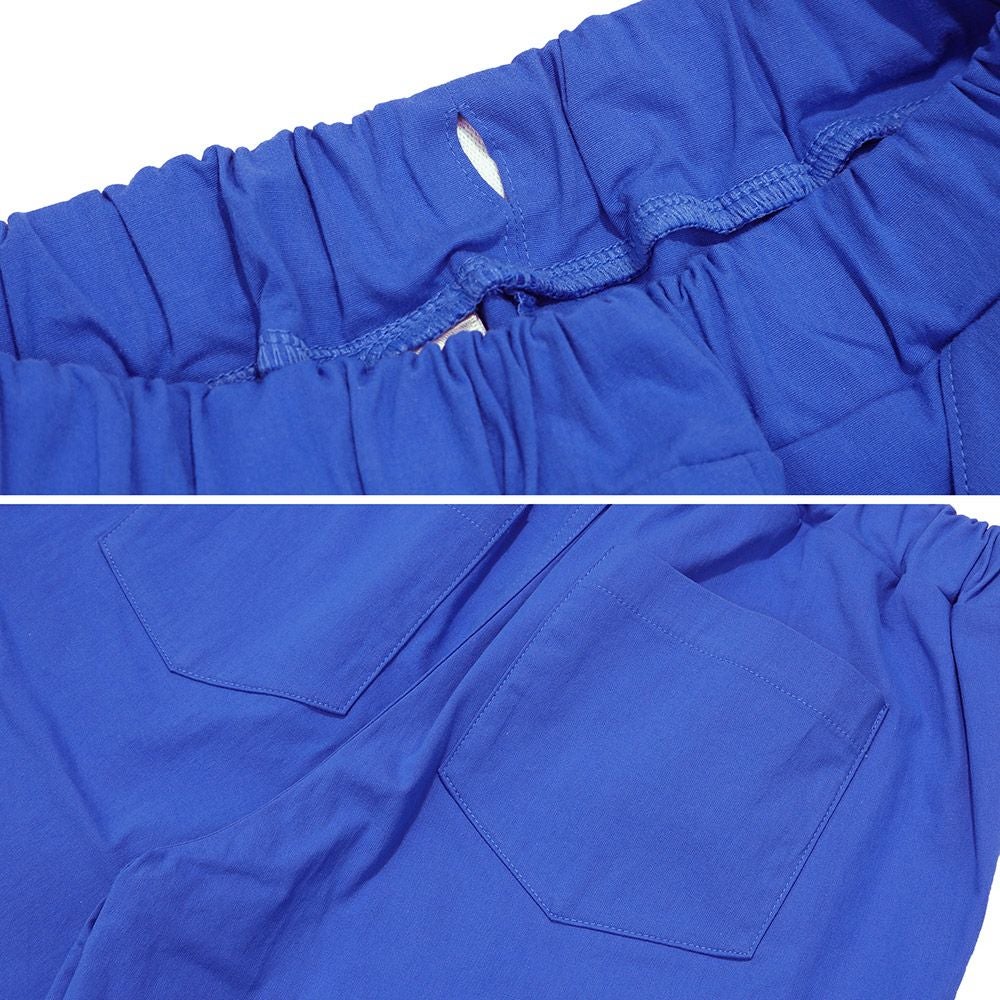 ベビー服 男の子 電車 乗り物刺繍 ストレッチハーフパンツ ブルー(61) デザインポイント2