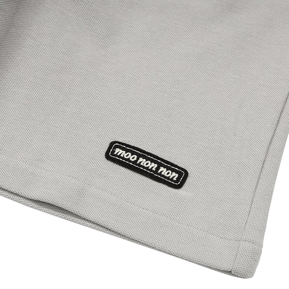 ベビー服 男の子 子ども服 こども キッズ ジュニア　綿100％ ロゴワッペン ウエストゴム ポケットつき グレー(09) デザインポイント1