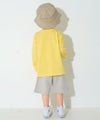 ベビー服 男の子 綿100％ ロゴワッペン 鹿の子ハーフパンツ グレー(09) モデル画像4