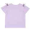 子供服 女の子 綿100％ パリ風景刺繍 お花モチーフ肩あきTシャツ パープル(91) 背面