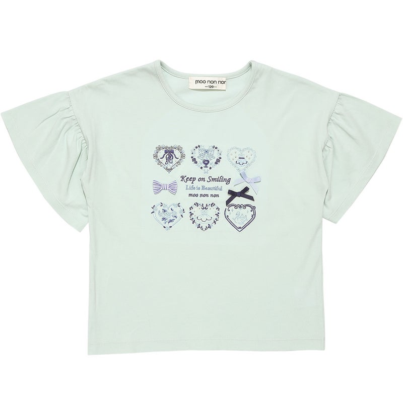 MOSCHINO 半袖ブラウス コットン100%シャツ 花柄 リボン 白 2026年最新 