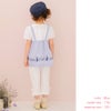 ベビー服 女の子 子ども服 こども服 キッズ 音符 ブランドロゴ 刺繍 重ね着風 ティーシャツ