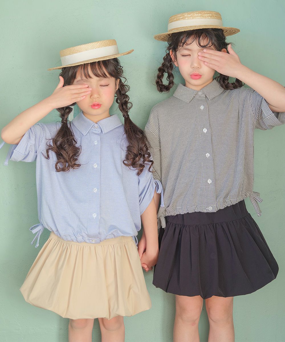 チェック柄 2way 襟付き前開きシャツ｜ベビー・子供服 通販 moononnon