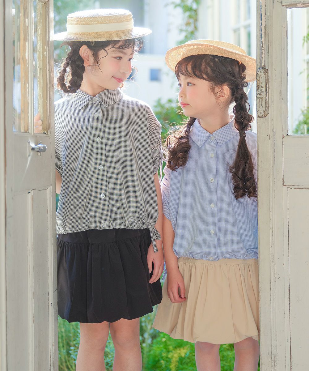 チェック柄 2way 襟付き前開きシャツ｜ベビー・子供服 通販 moononnon