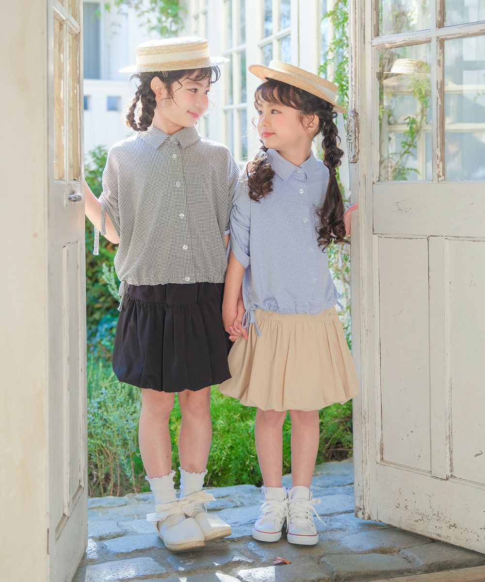 チェック柄 2way 襟付き前開きシャツ｜ベビー・子供服 通販 moononnon