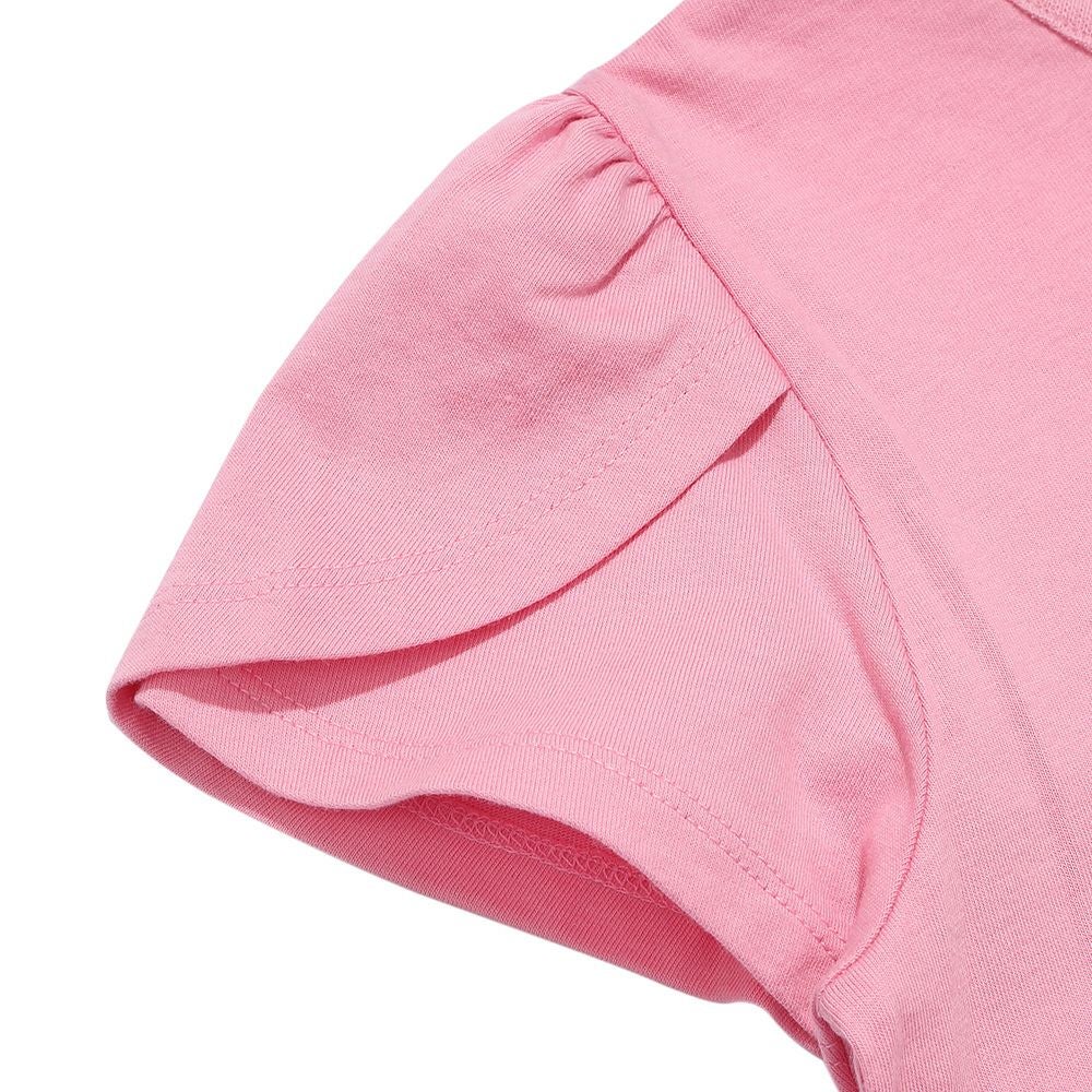 ベビー服 女の子 綿100％ クリームソーダ刺繍Tシャツ ピンク(02) デザインポイント2