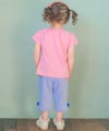 ベビー服 女の子 綿100％ クリームソーダ刺繍Tシャツ ピンク(02) モデル画像2