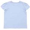 ベビー服 女の子 綿100％ クリームソーダ刺繍Tシャツ ブルー(61) 背面
