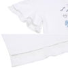 子供服 女の子 貝殻＆マーメイド刺繍 シフォン切り替えショート丈Tシャツ オフホワイト(11) デザインポイント2
