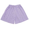 子供服 女の子 オリジナル音符プリント ダンガリーキュロットパンツ パープル(91) 正面