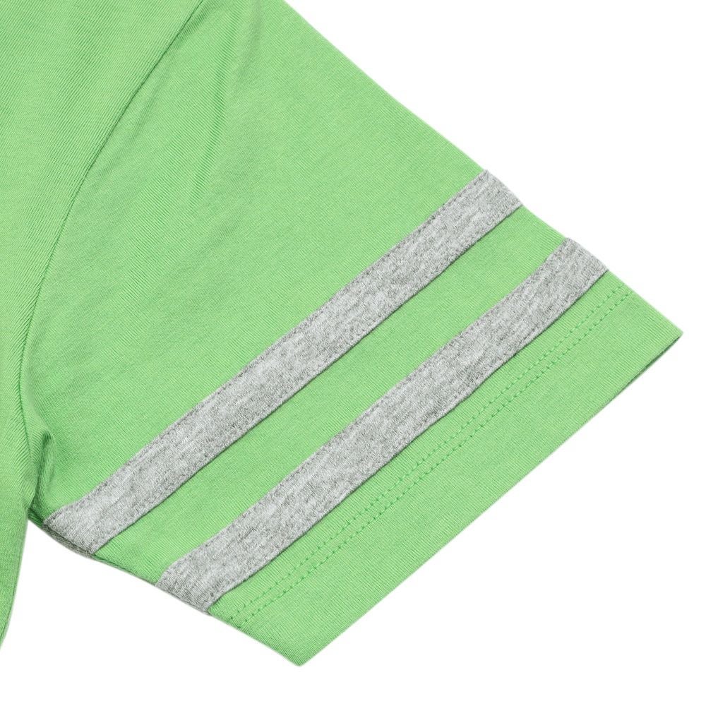 ベビー服 男の子 綿100％ ロゴ刺繍ポケットつきTシャツ グリーン(08) デザインポイント2