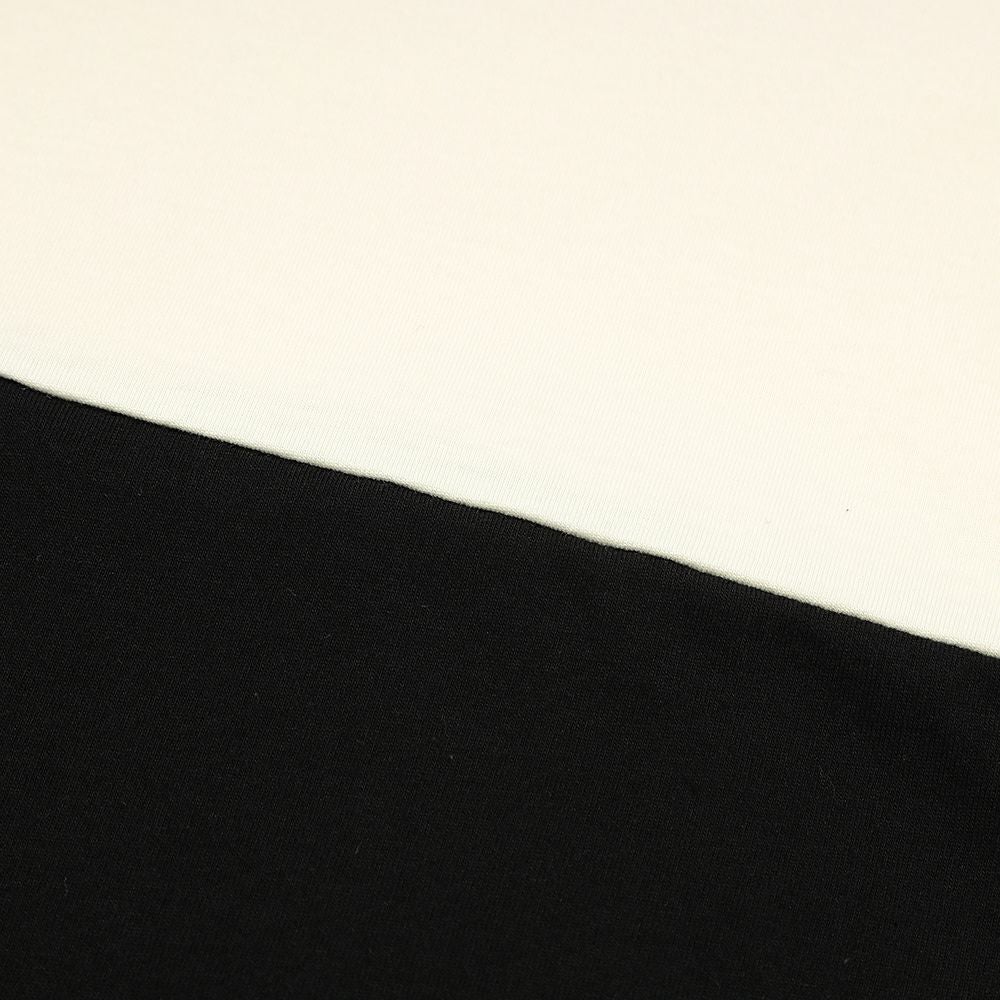 ベビー服 男の子 ロゴ刺繍ワッペンつき 切り替えTシャツ グリーン(08) デザインポイント2