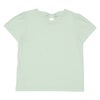 ベビー服 女の子 綿100％ リボン チェリー刺繍Tシャツ グリーン(08) 背面
