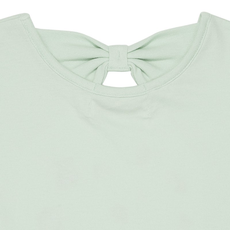 綿100% リボン チェリー刺繍Tシャツ