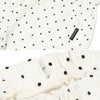 ベビー服 女の子 オーガニックコットン ドット柄 フリル 6分丈パンツ アイボリー(12) デザインポイント2