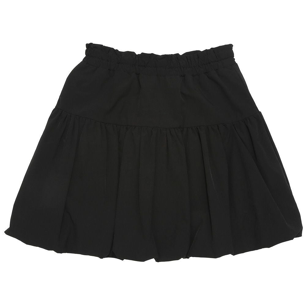 子供服 女の子 ストレッチツイル バルーンスカート ブラック(00) 正面