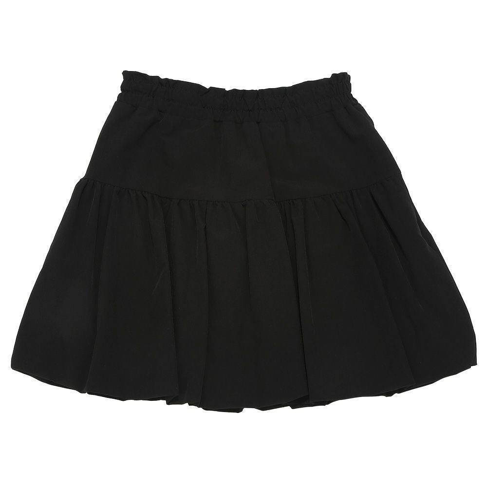 子供服 女の子 ストレッチツイル バルーンスカート ブラック(00) 背面