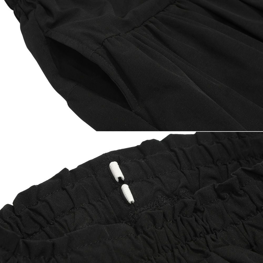 子供服 女の子 ストレッチツイル バルーンスカート ブラック(00) デザインポイント2