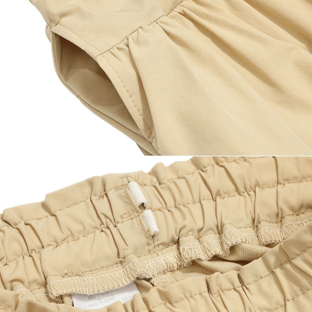 子供服 女の子 ストレッチツイル バルーンスカート ベージュ(51) デザインポイント2