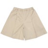 子供服 女の子 ストレッチツイル 音符刺繍 プリーツ キュロットパンツ ベージュ(51) 背面