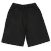 子供服 男の子 子ども服 こども キッズ ジュニア ストレッチツイル ロゴワッペン ポケットつき ハーフ丈パンツ ブラック(00) 背面
