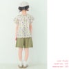 子供服 女の子 花柄 フリル 襟つき 薄手ブラウス
