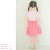 ベビー服 女の子 子ども服 こども キッズチェリー刺? リボン ギンガムチェック柄 ドッキングワンピース