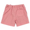 子供服 女の子 花柄 レース リボン 裏地つきショートパンツ ピンク(02) 背面