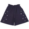 子供服 女の子 綿100％ 音符＆花刺繍 キュロットパンツ ネイビー(06) 背面