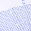 ベビー服 女の子 子ども服 こども服 こども キッズ ジュニア ギンガムチェック柄 重ね着風 ポケット ブルー(61) デザインポイント1