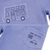 ベビー服 男の子 デニムツイルニット  ロンドンバス 刺繍 ストレッチ ロングパンツ ブルー(61) デザインポイント2