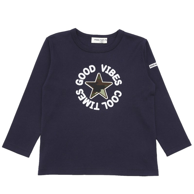 綿100% 迷彩柄 星ワッペン Tシャツ