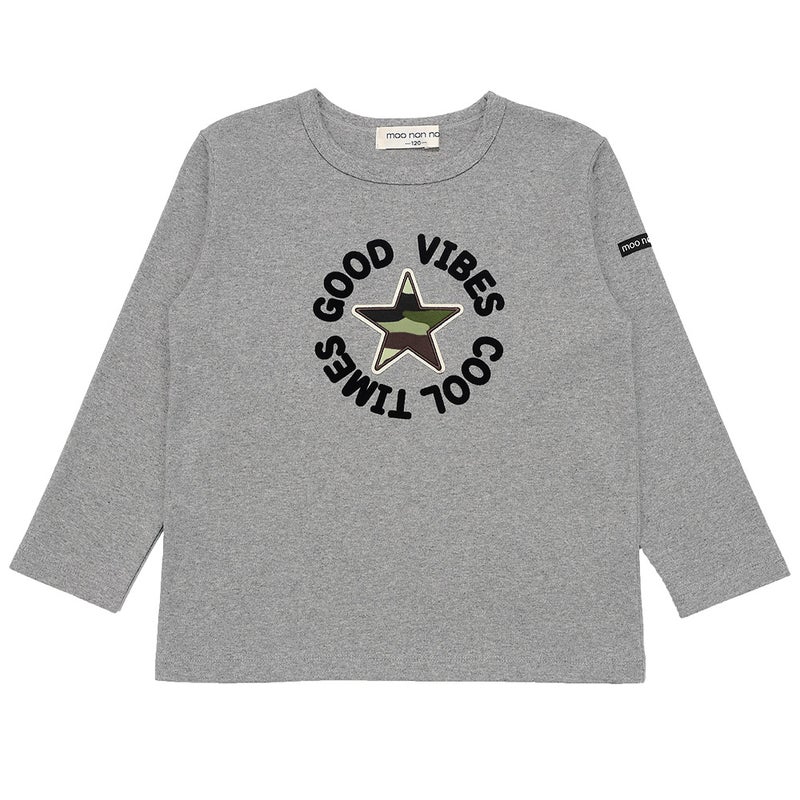 綿100% 迷彩柄 星ワッペン Tシャツ