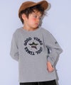 子供服 男の子 子ども服 こども キッズ ジュニア 綿100％ 迷彩柄 星ワッペン フロッキーロゴプリント 杢ｸﾞﾚｰ(92) モデル画像アップ