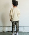 ベビー服 男の子 綿100％ ロンドンバス 乗り物 ワッペン Tシャツ アイボリー(12) モデル画像2