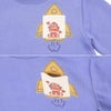 ベビー服 男の子 ロケット ＆ ロボット 刺繍 ポケットつき 裏毛トレーナー ブルー(61) デザインポイント1